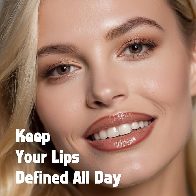 KIMUSE Peel Off Lip Liner Stain, Long Lasting Lip Tint Stain Peel Off, Waterproof, Transfer-Proof, Highly Pigmented Color Peel Off Lip Stain Liner, Matte Finish