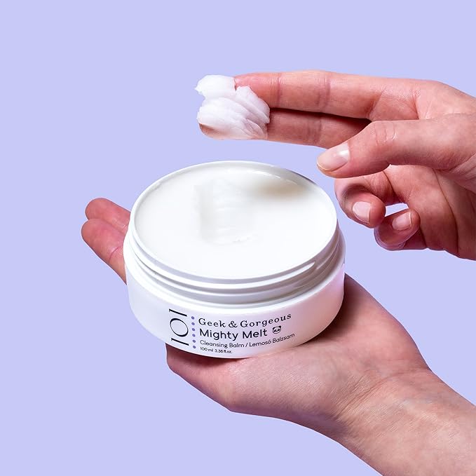 Geek & Gorgeous Mighty Melt cleansing balm - removes waterproof makeup & sunscreen, gentle for all skin types, 100ml