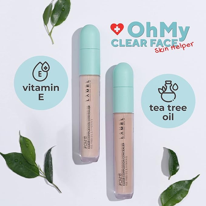 Clear Face Complexion Duo: Foundation 402 & Concealer 401 for Light Skin