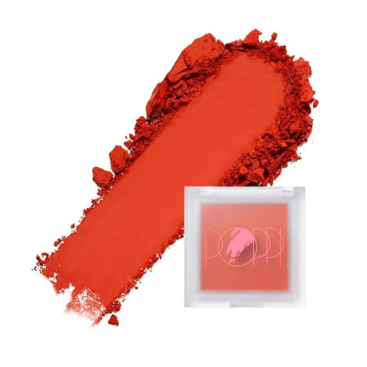 Silky Matte Blush - Luxurious Blush Powder for Cheeks, Long-Lasting, Natural, Powder Blush Palette, Complements All Skin Tones, Cruelty-Free, Vegan, Pigmented - Mimosa Crazy