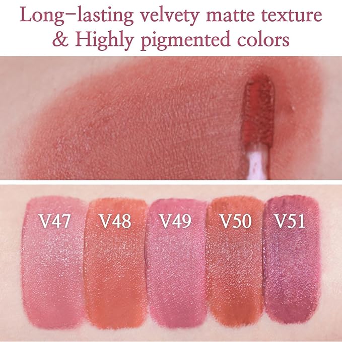 BBIA Last Velvet Tint MLBB Edition - Soft Creamy Matte Finish Lip Stain, Blur Effect & Velvety Texture, Long-Lasting, High Pigment, Non-Drying, Vegan, Korean Lip Makeup (V51 PURPLE LIFE, Pack of 1)