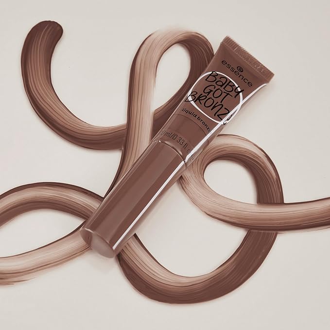 essence | Baby Got Bronze Liquid Bronzer | Lightweight, Buildable, Natural Finish with Sponge Applicator| Vegan & Cruelty Free (40 | Tan-Tastic)