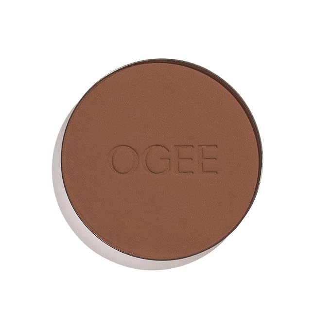 Ogee Sculpted Skin-Perfecting Makeup Setting Powder - (Umber - REFILL ONLY) - Lightweight Powder Foundation Made with 70% Organic Ingredients