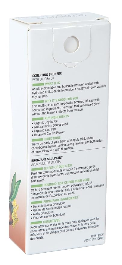Physicians Formula Organic Wear All Natural Sculpting Face Bronzer Makeup Stick Toffee, Dermatologist Approved