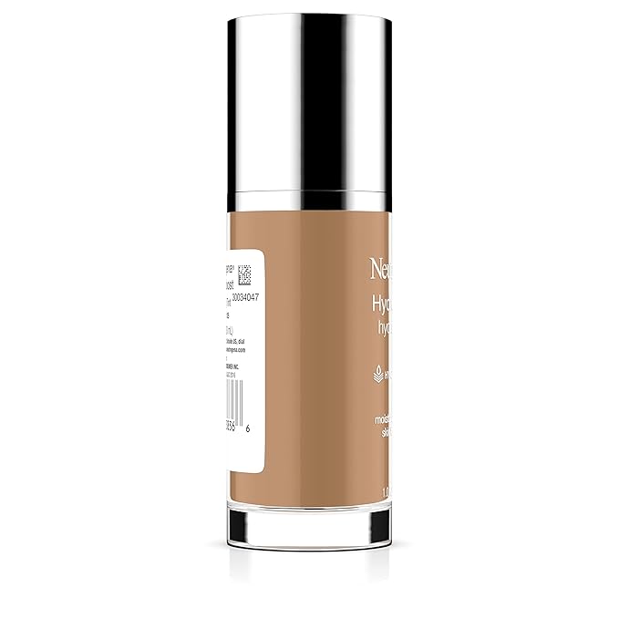 Neutrogena Hydro Boost Hydrating Tint with Hyaluronic Acid, Lightweight Water Gel Formula, Moisturizing, Oil-Free & Non-Comedogenic Liquid Foundation Makeup, 105 Caramel Color 1.0 fl. oz