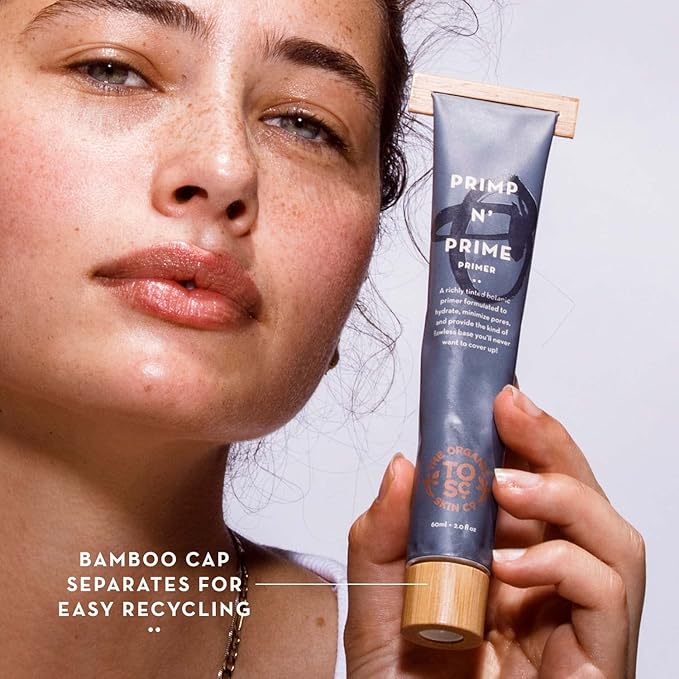 Face Primer | Primp N' Prime by The Organic Skin Co. | Primer Face Makeup | Primer for Oily Skin | Pore Minimizer for Face | Pore Reducer and Illuminating Primer | 2 Fl Oz