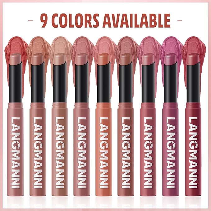 Matte Lipstick - Non-Sticky, Long-Lasting & Waterproof Lipstick for Women, Richly Pigmented, Hydrating Lip Makeup with Smudge-Proof Formula, 1 Count, 0.07oz