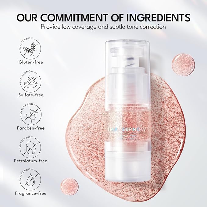 Primer, 2 in 1 All Day Hydration And Color Corrector Primer for Face Dry Skin Before Makeup, Lightweight, Tackle Dryness and Flaking with Dewy Look, Pink - Ultimate Light Up