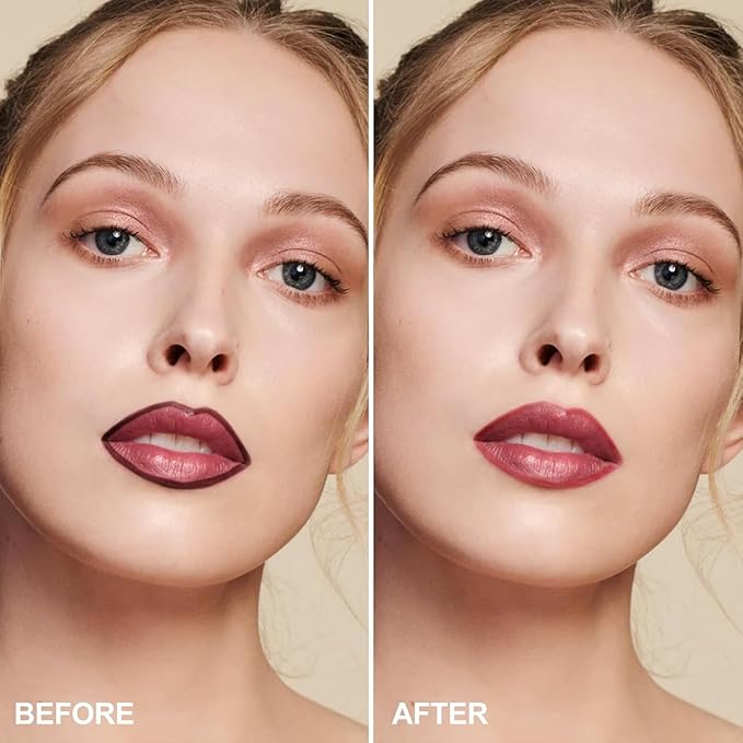 Lip Stain - Peel Off Lip Stain, Long Lasting Lip Liner with Matte Finish, Waterproof, Transfer-proof, Highly Pigmented Color (#03 Rose, 1 PCS)