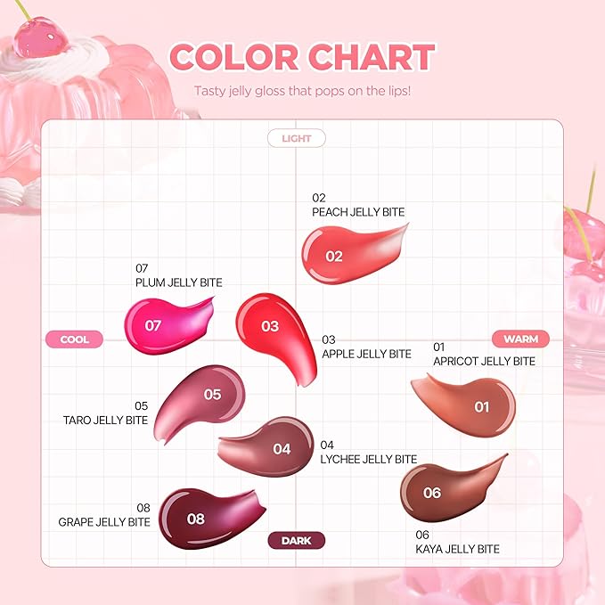 lilybyred Tangle Jelly Balm | Korean Hydrating & Nourishing Lip Gloss, High Shine Finish, Plumping & Volumizing Effect, Bouncy Jelly Texture, Squeeze Tube Formula, 0.30 fl. oz. (04 Lychee Jelly Bite)