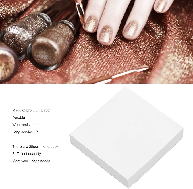 Sonew 50 Pieces Disposable Makeup Mixing Palette Paper, Double Sided Medium Tear Off Makeup Mixing Paper Nail Art Drawing Plates