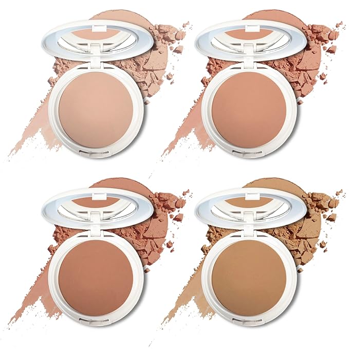 Radiant Professional Face Powder Photo Ageing Protection SPF 30 Advanced Compact Powder UVA & UVB Protection Long Lasting, Sweat-Proof Matte Press Powder Oil Control & Anti-aging Action (Tan)