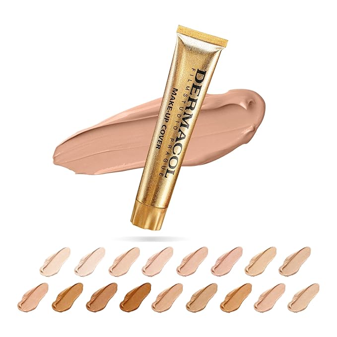 Dermacol - Full Coverage Matte Foundation with SPF 30, Waterproof Foundation for Oily Skin, Acne, & Under Eye Bags, Long-Lasting Makeup, 30g, Shade 209