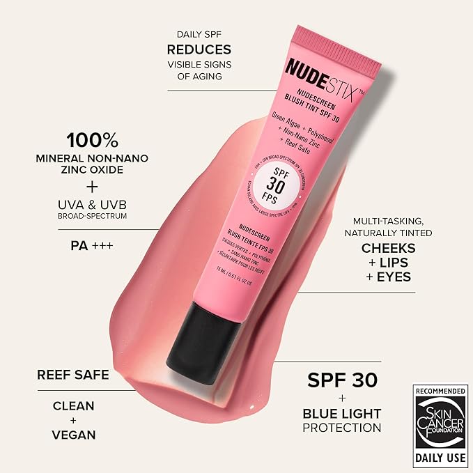 NUDESCREEN BLUSH TINT SPF 30 - PINK SUNRISE