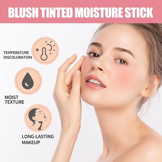 Rare Beauty Liquid Blush Stick Cream Blusher, On-The-Go Blush Brushes for Makeup Cheeks, Suitable for All Skin Types (pink)