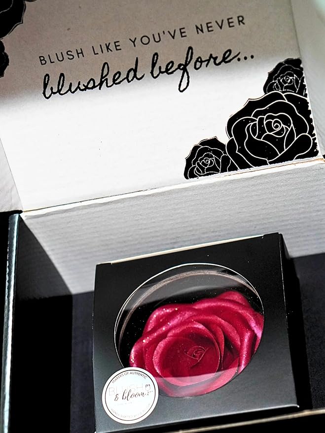 Blush & Bloomβ’ CLASSIC EDITION: FEISTY 3D Silk Rose Blush on Powder