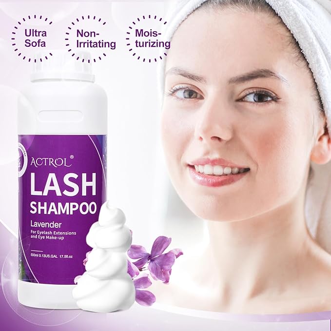 Lavender Lash Wash 500ml Foam Cleanser