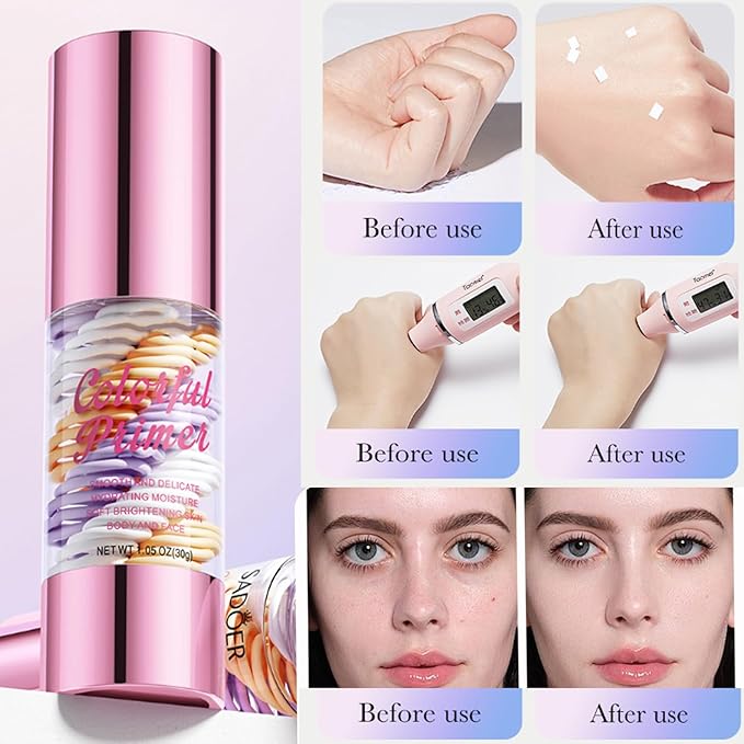 One Step Poreless Face Primer,Hydrating Face Primer For Smoothing Skin, Makeup Base, Fills In Pores & Fine Lines, Cruelty-Free, Lightweight and Non-greasy Translucent Finish