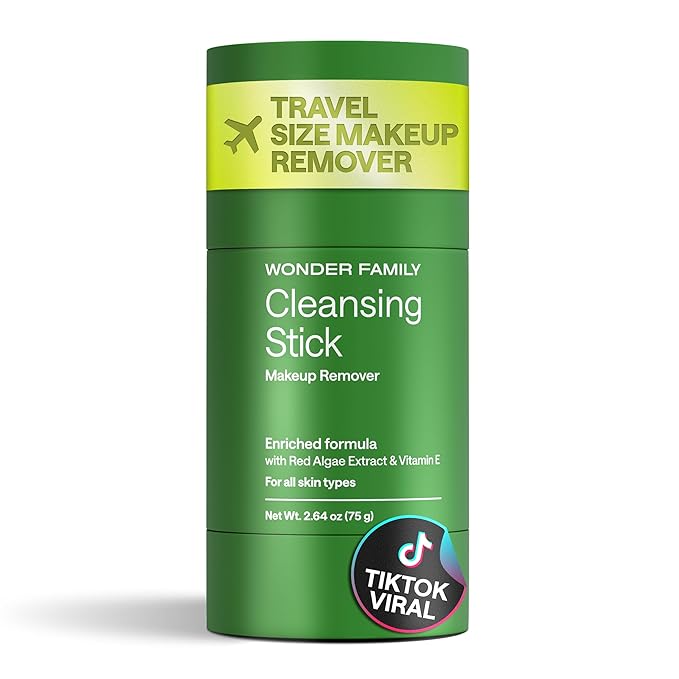 Cleansing Gel Makeup Remover Stick - Melt Cosmetics with Travel Size Facial Cleanser for Sensitive Skin - Cleansing Balm - Clean Makeup Travel Face Cleanser Balm - Paraben, Sulfate Free
