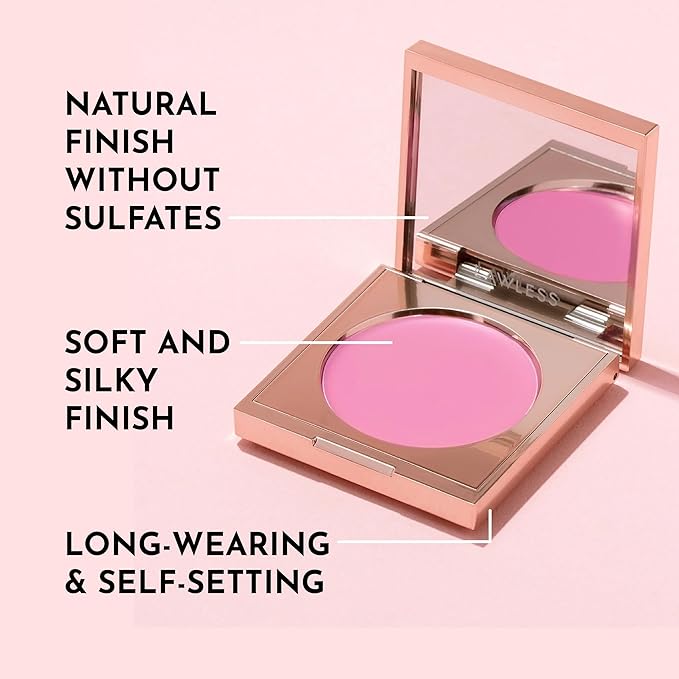 Pinch My Cheeks Soft-Blur Cream Blush - Gumdrop - Premium Blush with Natural Ingredients to Re-Energize and Protect the Skin While Imparting a Soft, Cloudy Finish - 0.18 oz
