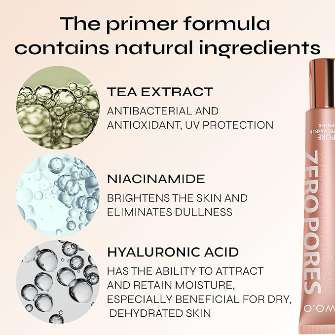 Makeup Base with Brightening Effect – Vegan-Friendly Face Primer for All Skin Types