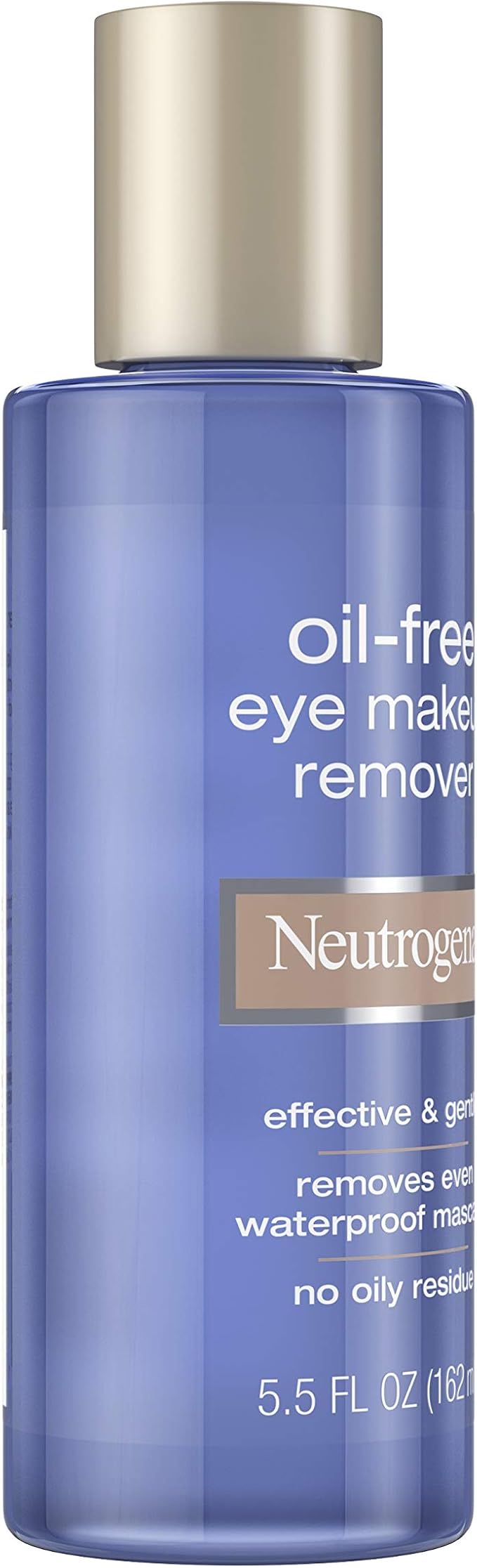 Neutrogena Oil-Free Liquid Eye Makeup Remover, Residue-Free, Non-Greasy, Gentle & Skin-Soothing Makeup Remover Solution with Aloe & Cucumber Extract for Waterproof Mascara, 5.5 fl. Oz (Pack of 4)