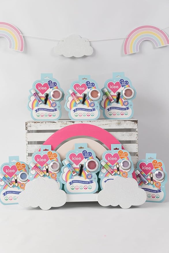 Luna Star Klee Blush and Lip Shimmer Makeup Kit. Gentle and Non-Toxic. Kid-Friendly. Made in USA. (Sweet Cherry Spark)