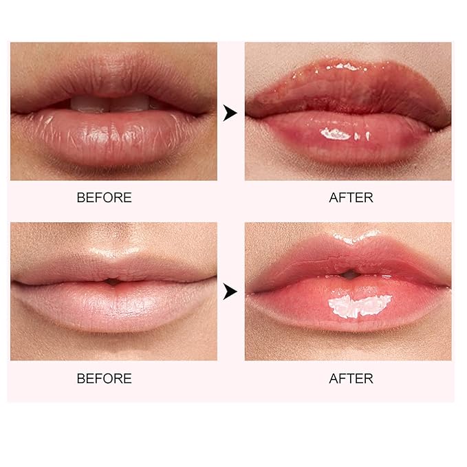3 Colors Lip Plumping Booster, Spicy Lip Plumper Gloss Lip Plumping Oil, Ultra-Hydrating Nourishing Plump and Pout Lip Plumper, Glossy Finish Fuller Natural Lip Makeup Mother's Day Gifts-01#02#06#