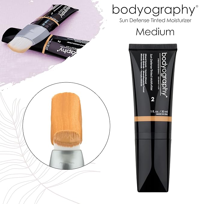 Sun Defense Tinted Moisturizer - Medium by Bodyography for Women - 1 oz Makeup