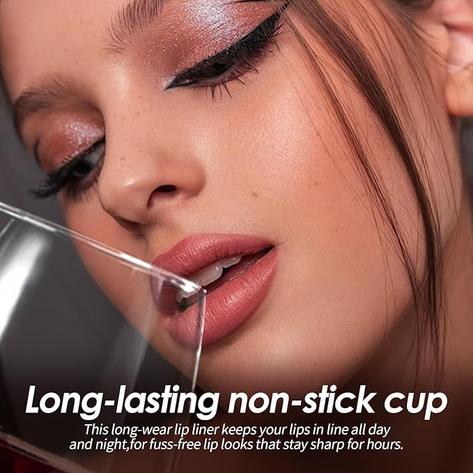 Boulari Lip Stain Long Lasting Lip Liner to Define Your Lips Waterproof Boulari Lip Stain Peel Achieve a Perfectly Makeup for Girls (True Nude+Neutral Mauve+Rose Pink, S)