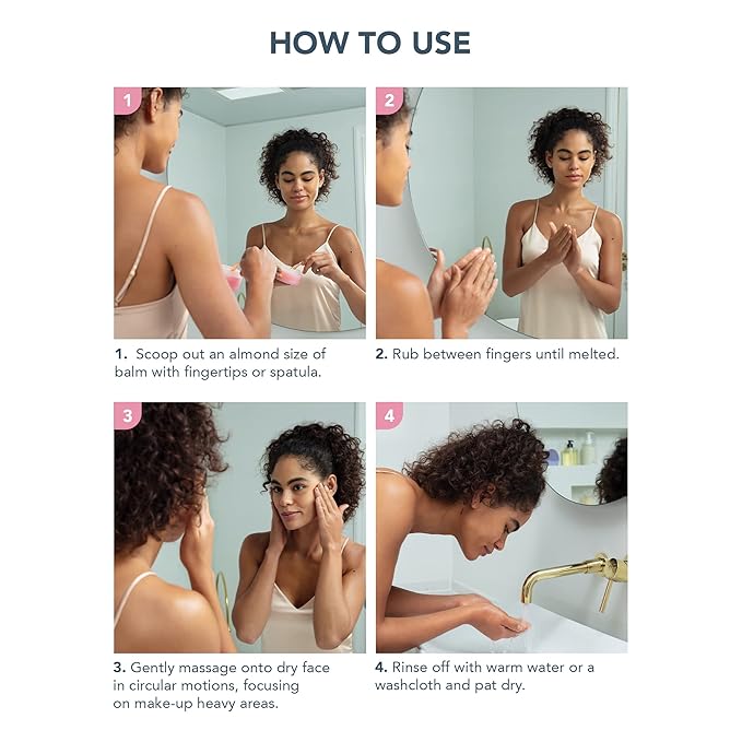 FOREO LUNA Nourishing Cleansing Balm - Gentle Waterproof Makeup Remover - Waterless Oil Cleanser - Eye Makeup Remover - Vegan - Cruelty & Fragrance-Free, Eco-Friendly - 0.5 fl.oz