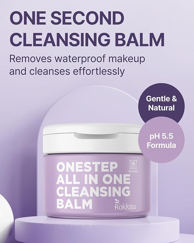 One Step Makeup Remover Cleansing Balm (5.1fl oz) - Korean Facial Cleanser for Eyes, Lips and Face, Gentle, Cruelty-Free Formula