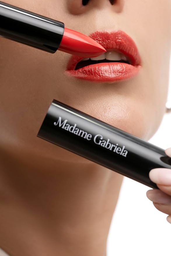 Coral Red Lipstick - Infused with Manuka Honey, Shea Butter, and Oils - Clean, Moisturizing, Natural - Cruelty-Free, Paraben-Free - Unique for All Skin Tones - Mexico City at 9