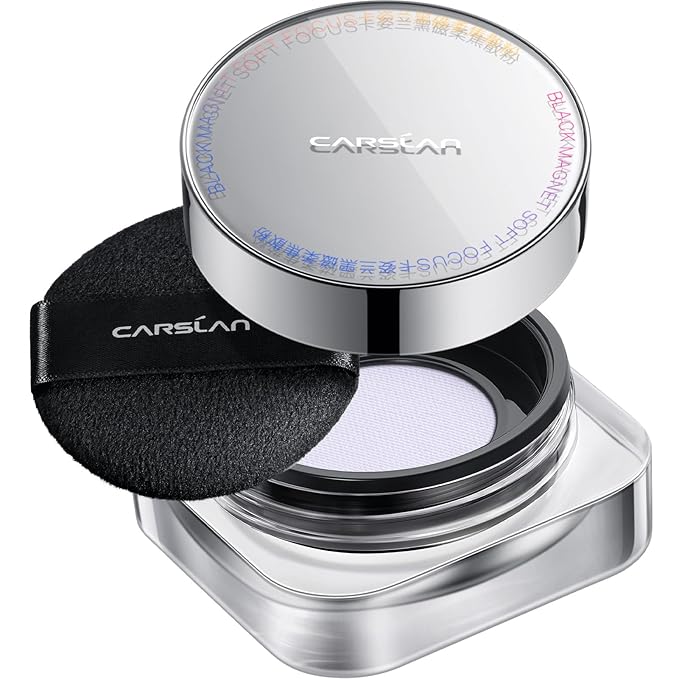 Soft Focus Loose Setting Powder, Lightweight, Matte, Oil Control, Shine Free, Talc-Free Face Powder Makeup, 24H Longwear Finishing Powder, 03 Blue Purple For Sensitive