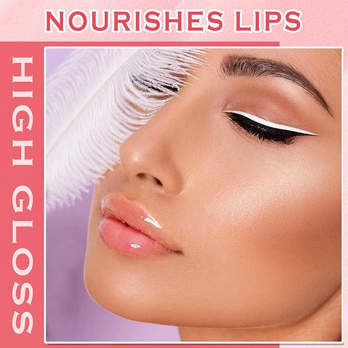 Plumping Lip Gloss Lip Tint Lip Stain Lip Tint Stain Hydrating Moisturizing Liquid Lipstick Lip Balm Clear Lip Oil Makeup Gift - 01 Honey Gold