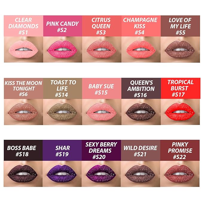 Shimmer Lip Gloss - Non-Sticky Girls Gloss - Long Lasting High Shine - 0.7 FL Oz Gloss for Girls & Women - Cruelty Free - (Wicked Green: S71)
