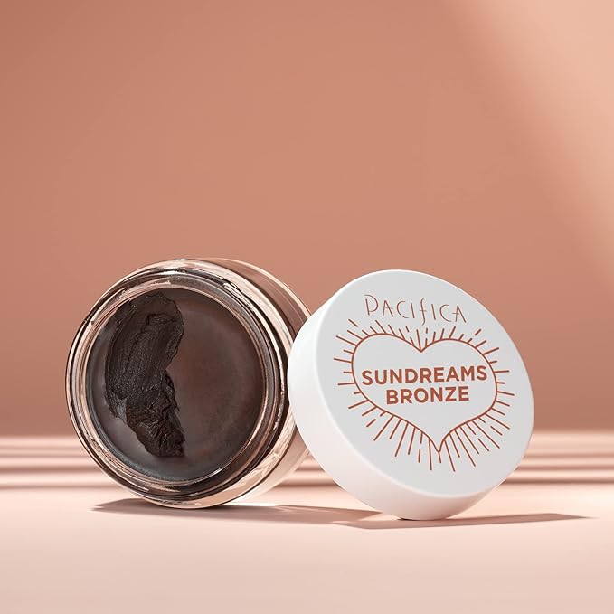 Pacifica Face Bronzer – Sun Dreams Matte Bronzing Cream Highlighter, Hydrating & Buildable Contour with Floral Extracts, Talc-Free, Vegan & Cruelty-Free, 1 oz (Shade Ember)
