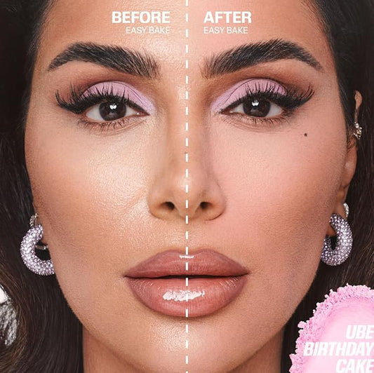 Huda Limited Edition Easy Bake Loose Baking & Setting Powder - Ube Birthday Cake (electric lilac) - 20 g / 0.71 oz