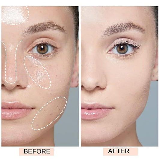 Hydrating Face Powder, Oil Control Face Pressed Powder, Long-lasting Flawless Setting Powder, Matte Waterproof Makeup for Oily Combination and Mature Skin