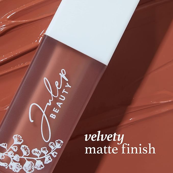 Julep With a Trace Creamy Long-Lasting Lip Liner, Velvet Mauve & It's Whipped Matte Lip Mousse, Airy Taupe