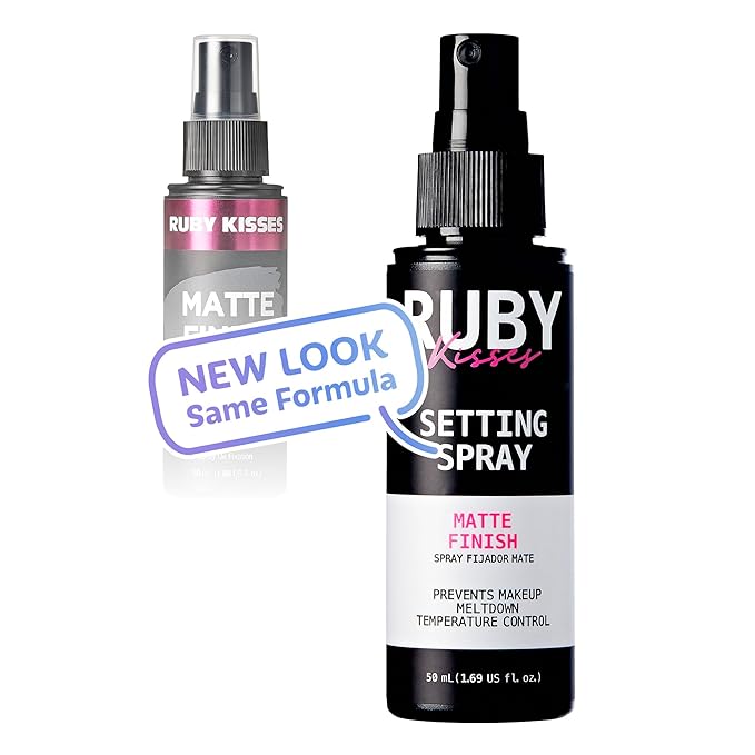 Ruby Kisses 24Hr Never Touch Up Matte Finish Setting Spray 1.69 Fl Oz