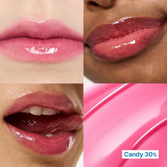 3D Voluming Gloss 30% (Sheer) | Candy 30% l High Shine, Non-Sticky Lip Gloss for Makeup | Long-Lasting, Moisturizing Gel Formula | 30%, 70% Pigment Options | 5.3g