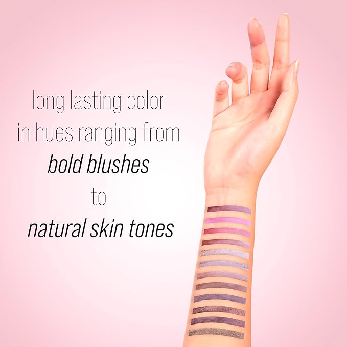 Women's Cosmetics Natural Beauty Blush & Eyeshadow Palette - 12 Shades, Shimmer & Matte Finishes