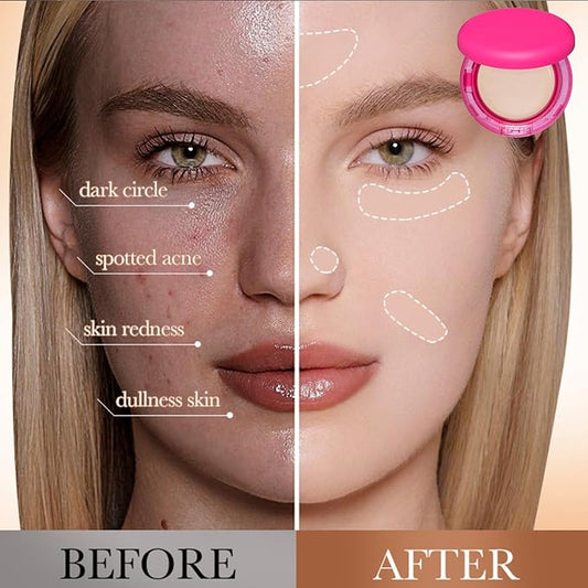 Peptide Bouncees Foundation, Foundation for Older Women, Hydrating, Age-Defying Makeup for Mature Skin, And All Skin Types, Natural, Medium Buildable Coverage, Satin Finish (Natural, 1pcs)