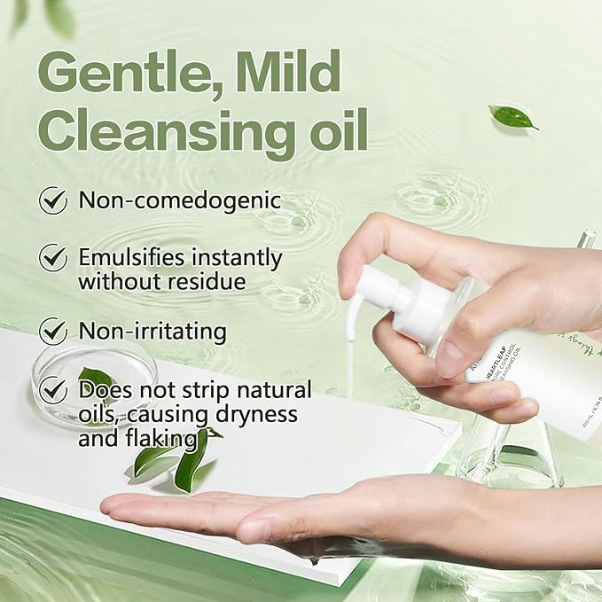 COSMOO Deep Cleansing Oil, Pore Control Oil Cleanser for Face, Makeup Blackhead Remover, Korean Skin Care, All Skin Types - 200ml ×2