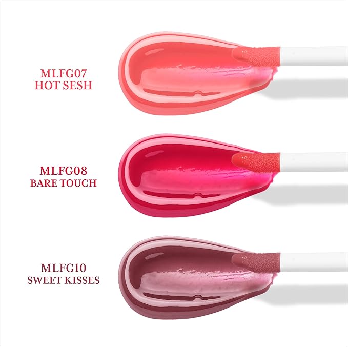 Absolute New York Freshly Bitten Gloss, Non Sticky, Weightless Lip Gloss with Jojoba Oil (Deep Connection Clear, .8 Oz)