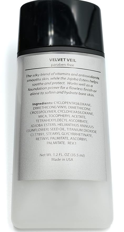 Moisturizing Velvet Veil Foundation Primer Serum Gel, Paraben & Talc Free, 1 Ounce Tube, No Animal Testing & Cruelty Free, Non-Comedogenic
