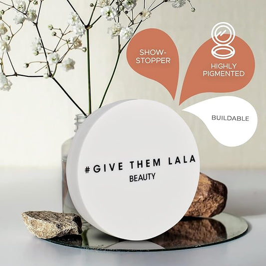 Pressed Highlighter By Give Them Lala- Highly Pigmented Powder Highlighter For Inner Corners, Cheekbones & Lips- Buildable Face Highlighter- Gluten-Free, Cruelty-Free & Vegan, Made In USA (Showstopper)