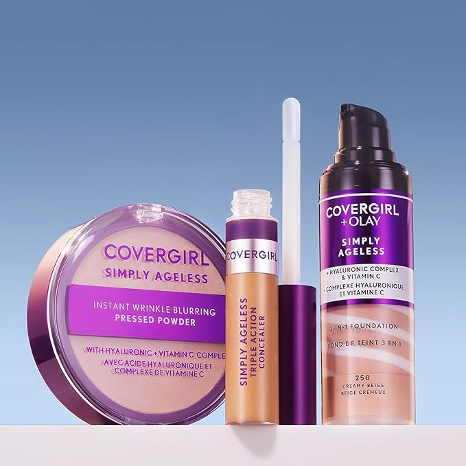 COVERGIRL+OLAY Simply Ageless 3-in-1 Liquid Foundation, Golden Tan, 1 Fl Oz (Pack of 1)