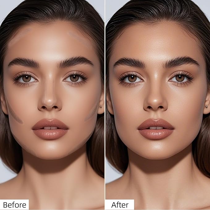 Erinde Cool Toned Contour Stick, Natural Finish Cold Gray Cream Contour Stick, Blendable & Smooth Matte Bronzer Stick, Waterproof & Long Lasting Face Shaping Makeup, 02 Soft Tan